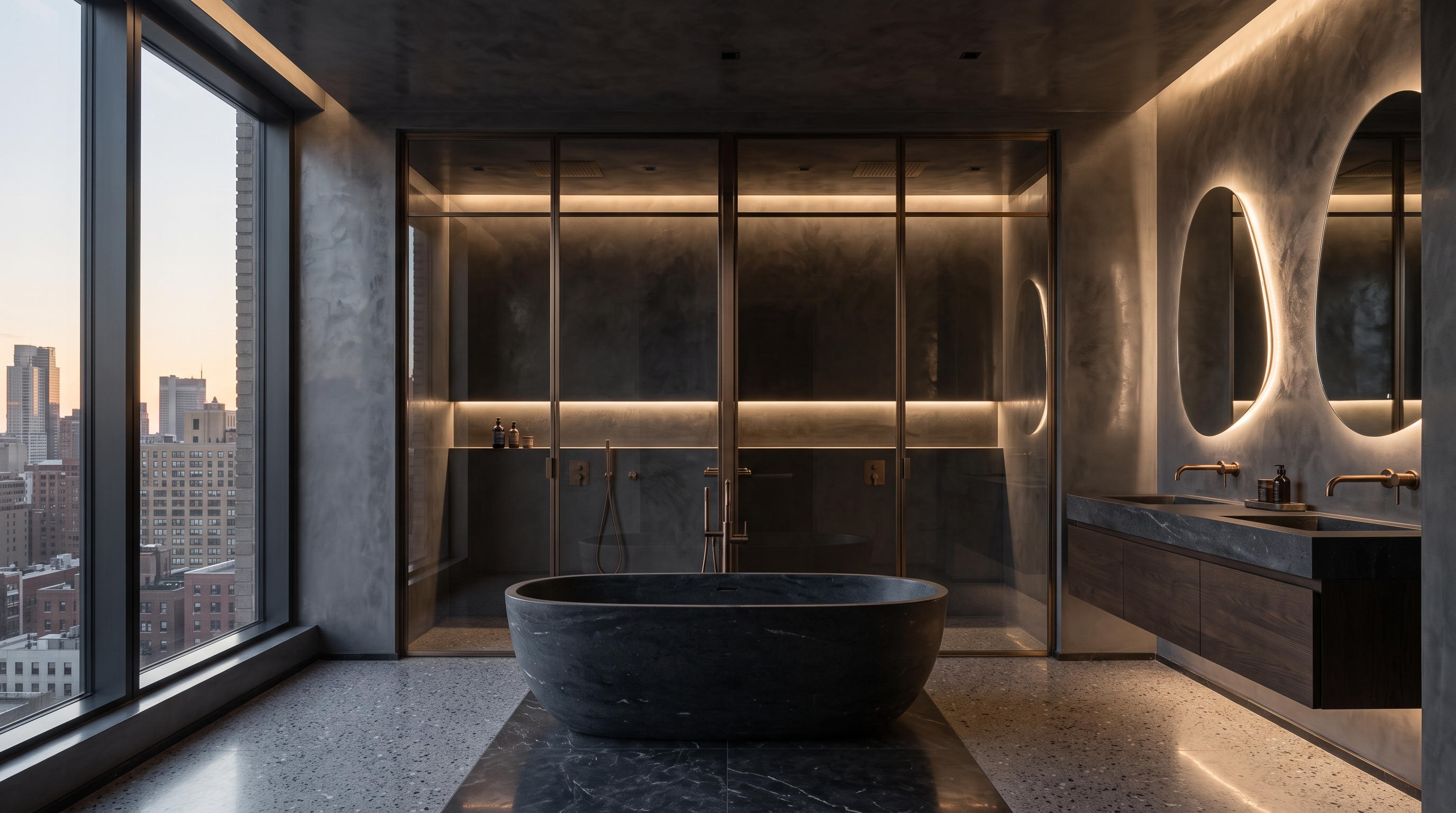 Luxury Master Bedroom - Venetian Plaster Finish